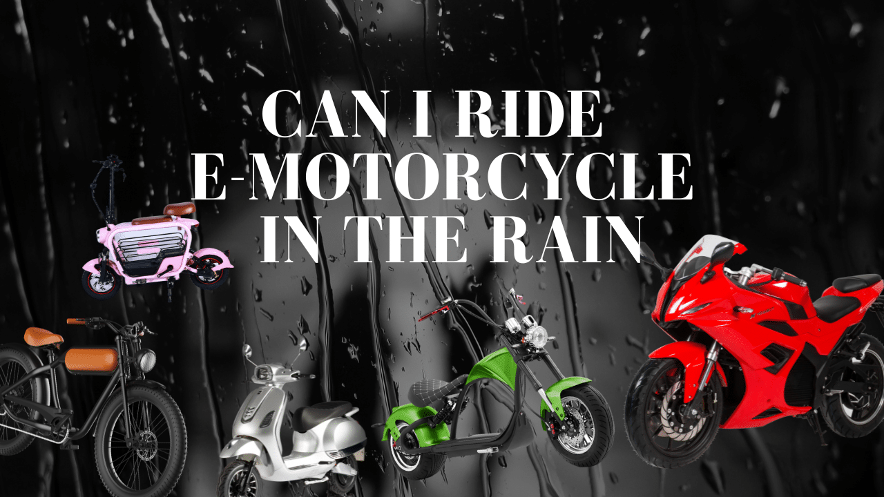 motorcycle in the rain